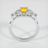 1.10 Ct. Orange Sapphire Ring, 14K White Gold 3