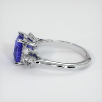 3.00 Ct. Color Change Sapphire Ring, 18K White Gold 4