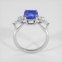 3.62 Ct. Blue Sapphire Ring, 18K White Gold 3