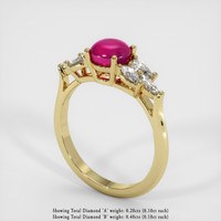 1.69 Ct. Ruby  Ring - 14K Yellow Gold 2