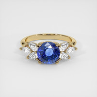 2.03 Ct. Sapphire Ring, 14K Yellow Gold 1