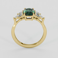 2.02 Ct. Green Sapphire Ring, 14K Yellow Gold 3