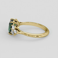 2.02 Ct. Green Sapphire Ring, 14K Yellow Gold 4