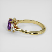 1.95 Ct. Bluish Purple Sapphire Ring, 14K Yellow Gold 4