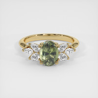 1.57 Ct. Sapphire Ring, 14K Yellow Gold 1