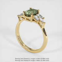 1.57 Ct. Sapphire Ring, 14K Yellow Gold 2