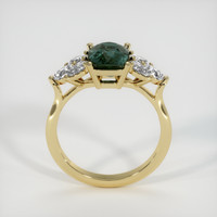 2.05 Ct. Bluish Green Sapphire Ring, 14K Yellow Gold 3