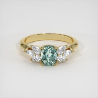 1.24 Ct. Sapphire Ring, 14K Yellow Gold 1