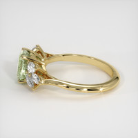 1.44 Ct. Yellowish Green Sapphire Ring, 14K Yellow Gold 4