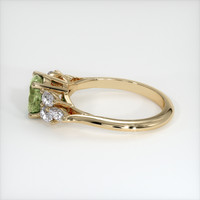 1.12 Ct. Yellowish Green Sapphire Ring, 14K Yellow Gold 4