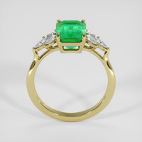 3.76 Ct. Emerald Ring, 18K Yellow Gold 3