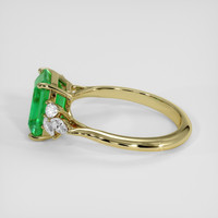 3.76 Ct. Emerald Ring, 18K Yellow Gold 4