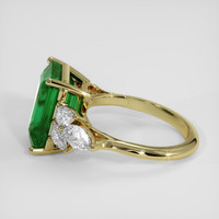 5.35 Ct. Emerald Ring, 18K Yellow Gold 4