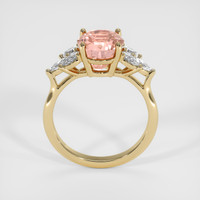 3.59 Ct. Padparadscha Sapphire Ring, 18K Yellow Gold 3