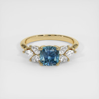 1.59 Ct. Sapphire Ring, 18K Yellow Gold 1
