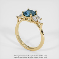 1.59 Ct. Sapphire Ring, 18K Yellow Gold 2