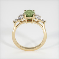 1.12 Ct. Yellowish Green Sapphire Ring, 18K Yellow Gold 3