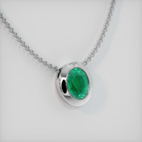 1.40 Ct. Emerald Pendant, Platinum 950 2