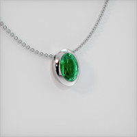 1.21 Ct. Emerald Pendant, Platinum 950 2