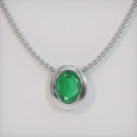 1.93 Ct. Emerald Pendant, Platinum 950 1