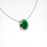 2.08 Ct. Emerald Pendant, Platinum 950 2