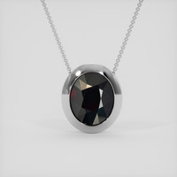 60.66 Ct. Red Garnet Pendant, Silver 1