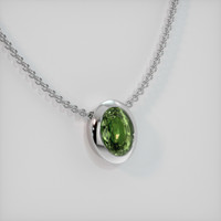 1.20 Ct. Gemstone Pendant, 14K White Gold 2