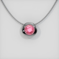 3.09 Ct. Sapphire Pendant, 14K White Gold 1