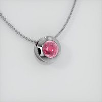 3.09 Ct. Sapphire Pendant, 14K White Gold 2