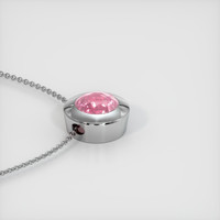 3.09 Ct. Sapphire Pendant, 14K White Gold 3