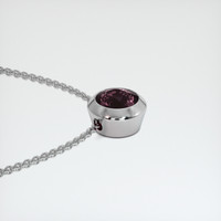 0.42 Ct. Sapphire Pendant, 14K White Gold 3