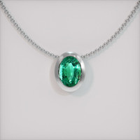 Emerald Pendant 1.23 Ct., 18K White Gold Preview