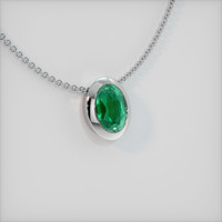 Emerald Pendant 1.23 Ct., 18K White Gold Preview