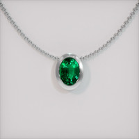 Emerald Pendant 1.84 Ct. 18K White Gold Preview