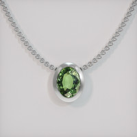 1.20 Ct. Gemstone Pendant, 18K White Gold 1