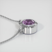0.64 Ct. Sapphire Pendant, 18K White Gold 3