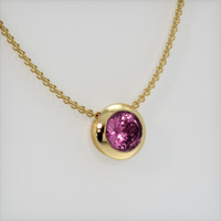 0.88 Ct. Gemstone Pendant, 14K Yellow Gold 2