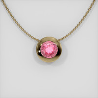 3.09 Ct. Sapphire Pendant, 14K Yellow Gold 1