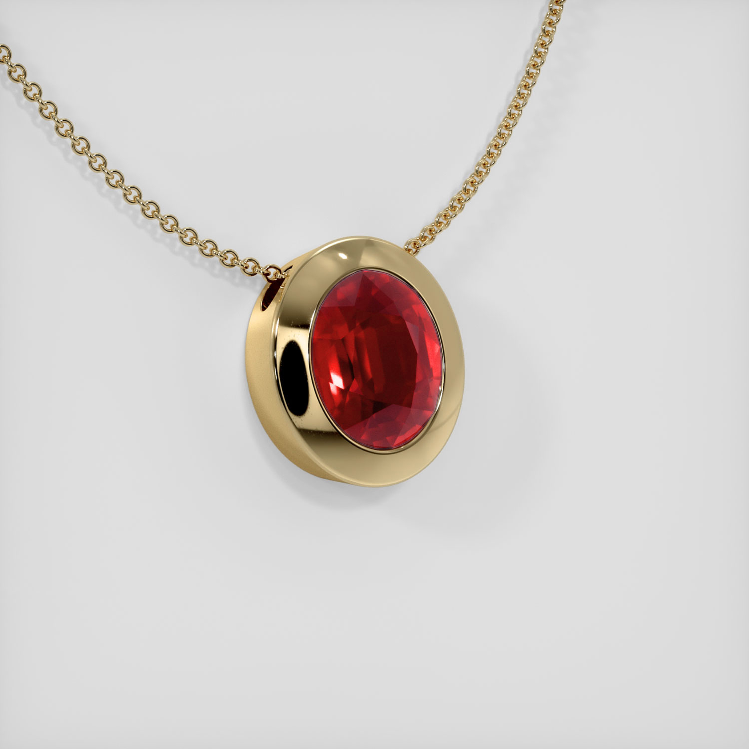 Necklace deals 14k solid gold ruby pendant