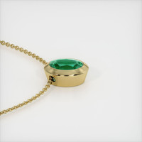 1.21 Ct. Emerald Pendant, 18K Yellow Gold 3