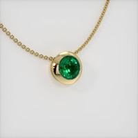 2.88 Ct. Emerald   Pendant, 18K Yellow Gold 2