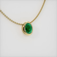 1.55 Ct. Emerald Pendant, 18K Yellow Gold 2