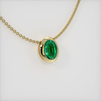 Emerald Pendant 1.00 Ct. 18K Yellow Gold Preview