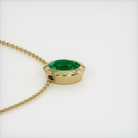 1.84 Ct. Emerald  Pendant - 18K Yellow Gold