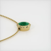 3.97 Ct. Emerald  Pendant - 18K Yellow Gold