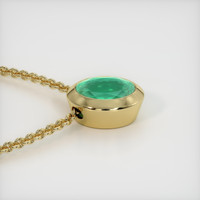 4.05 Ct. Emerald Pendant, 18K Yellow Gold 3