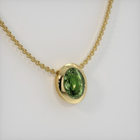 1.20 Ct. Gemstone Pendant, 18K Yellow Gold 2