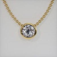 5.38 Ct. Gemstone Pendant, 18K Yellow Gold 1