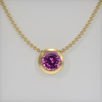 0.88 Ct. Gemstone Pendant, 18K Yellow Gold 1