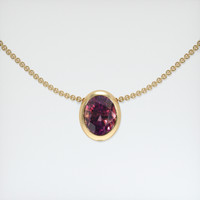 1.52 Ct. Bi Color Sapphire Pendant, 18K Yellow Gold 1